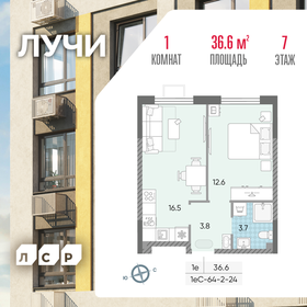 36,7 м², 1-комнатная квартира 15 978 042 ₽ - изображение 49