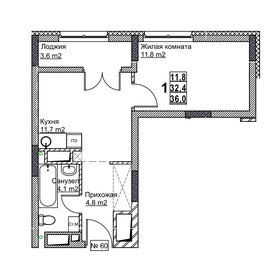 34 м², 1-комнатная квартира 5 500 000 ₽ - изображение 45