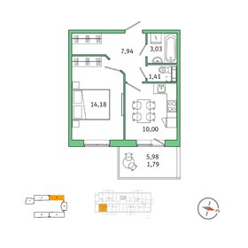 58,2 м², 2-комнатная квартира 8 200 000 ₽ - изображение 7
