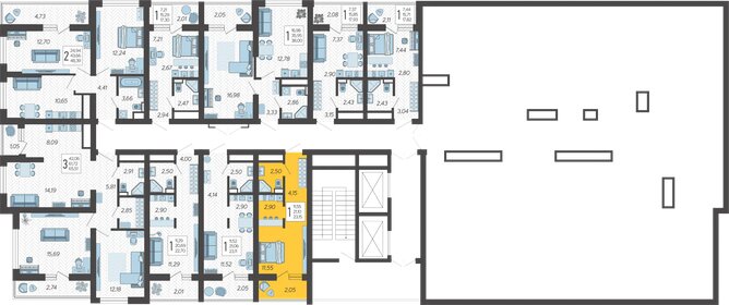 21 м², квартира-студия 11 980 000 ₽ - изображение 116