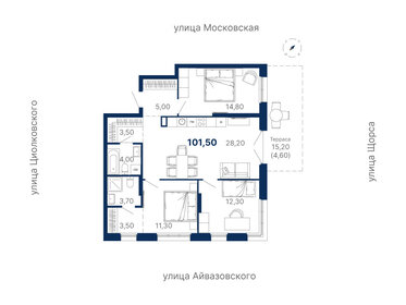 125,4 м², 3-комнатная квартира 23 850 000 ₽ - изображение 89