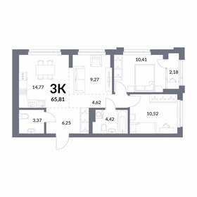 108,8 м², 3-комнатная квартира 12 999 000 ₽ - изображение 35