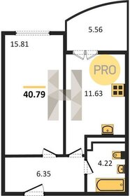 Квартира 42,3 м², 1-комнатная - изображение 1