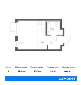 Квартира 22,6 м², студия - изображение 1