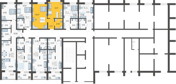 52 м², 1-комнатная квартира 12 000 000 ₽ - изображение 42