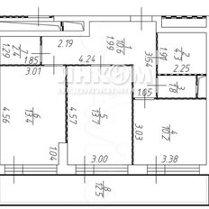 Квартира 68,8 м², 2-комнатные - изображение 2