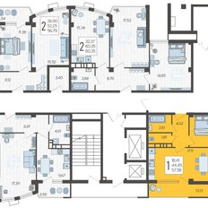 Квартира 57,6 м², 1-комнатная - изображение 2