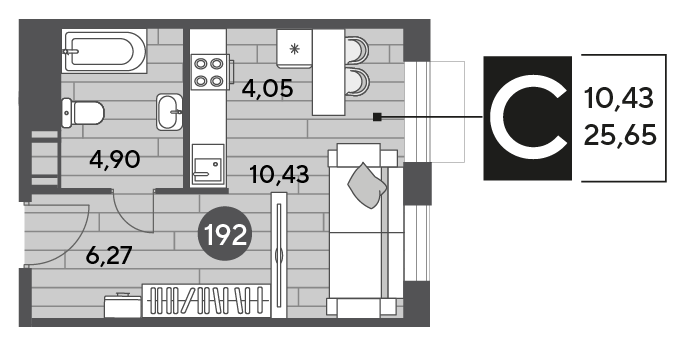 25,7 м², квартира-студия 5 222 340 ₽ - изображение 15