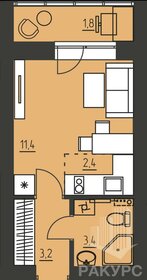 28,7 м², квартира-студия 4 250 000 ₽ - изображение 15