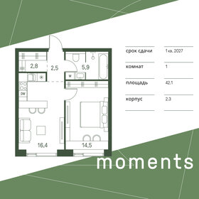 43 м², 1-комнатные апартаменты 19 000 000 ₽ - изображение 15