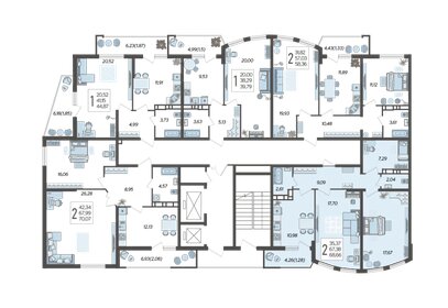 59 м², 2-комнатная квартира 15 374 710 ₽ - изображение 12