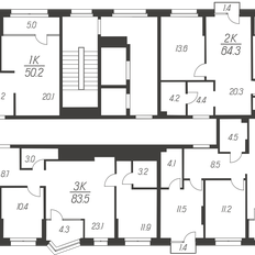 Квартира 64,3 м², 2-комнатная - изображение 3