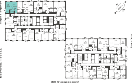 39,5 м², 1-комнатная квартира 6 251 420 ₽ - изображение 10