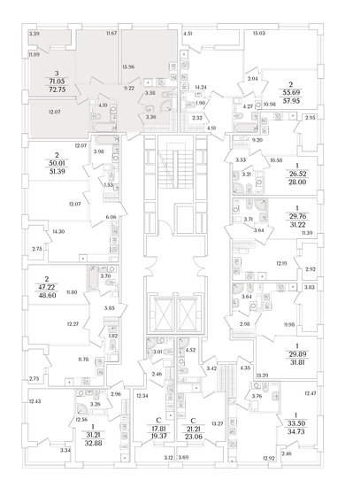 122 м², 3-комнатная квартира 37 900 000 ₽ - изображение 105