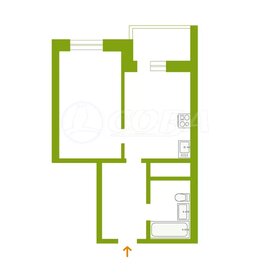 Квартира 38 м², 1-комнатная - изображение 1