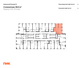 Квартира 56,2 м², 2-комнатная - изображение 2