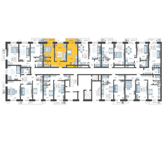 Квартира 58,5 м², 2-комнатная - изображение 2