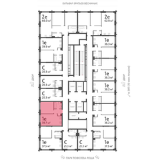 Квартира 39,7 м², 1-комнатная - изображение 2