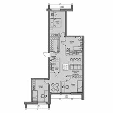 Квартира 77,8 м², 3-комнатная - изображение 3