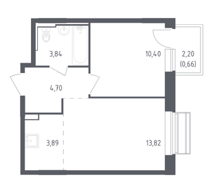 Квартира 37,3 м², 1-комнатная - изображение 1