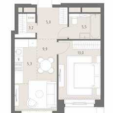 Квартира 41,9 м², 2-комнатная - изображение 3