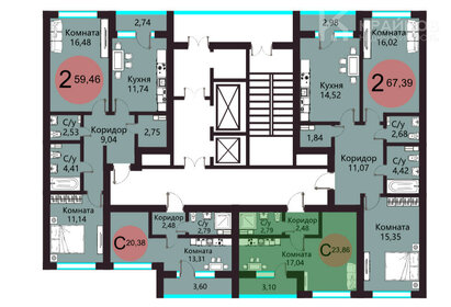 Квартира 23,9 м², студия - изображение 2