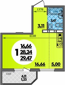 Квартира 29,5 м², студия - изображение 1
