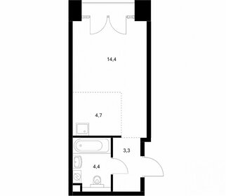 Квартира 26,7 м², студия - изображение 1