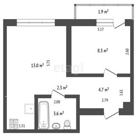 Квартира 33,8 м², 1-комнатная - изображение 1