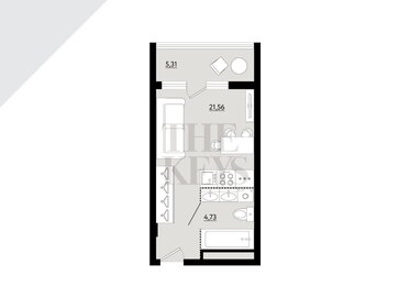 Квартира 31,6 м², студия - изображение 1