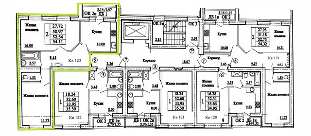 Квартира 52 м², 2-комнатная - изображение 3
