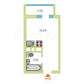 Квартира 22 м², студия - изображение 1