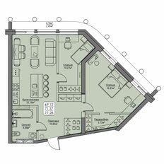 Квартира 71,6 м², 3-комнатная - изображение 4