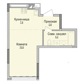 Квартира 31 м², студия - изображение 1