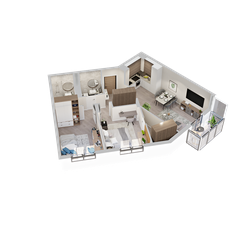 Квартира 63,7 м², 2-комнатная - изображение 3