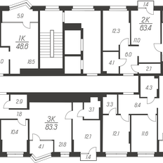 Квартира 48,6 м², 1-комнатная - изображение 3