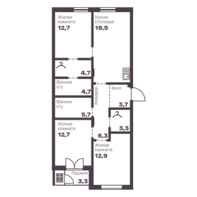 Квартира 86,2 м², 3-комнатная - изображение 1
