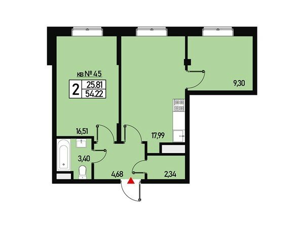 63 м², 2-комнатная квартира 10 800 000 ₽ - изображение 89