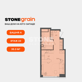 Квартира 35,3 м², 1-комнатная - изображение 1