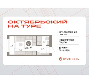 Квартира 21,1 м², студия - изображение 1