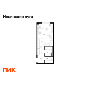 Квартира 29 м², студия - изображение 1