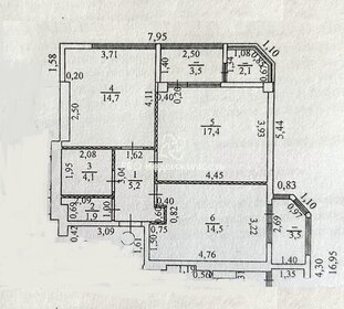 Квартира 61,2 м², 2-комнатная - изображение 1