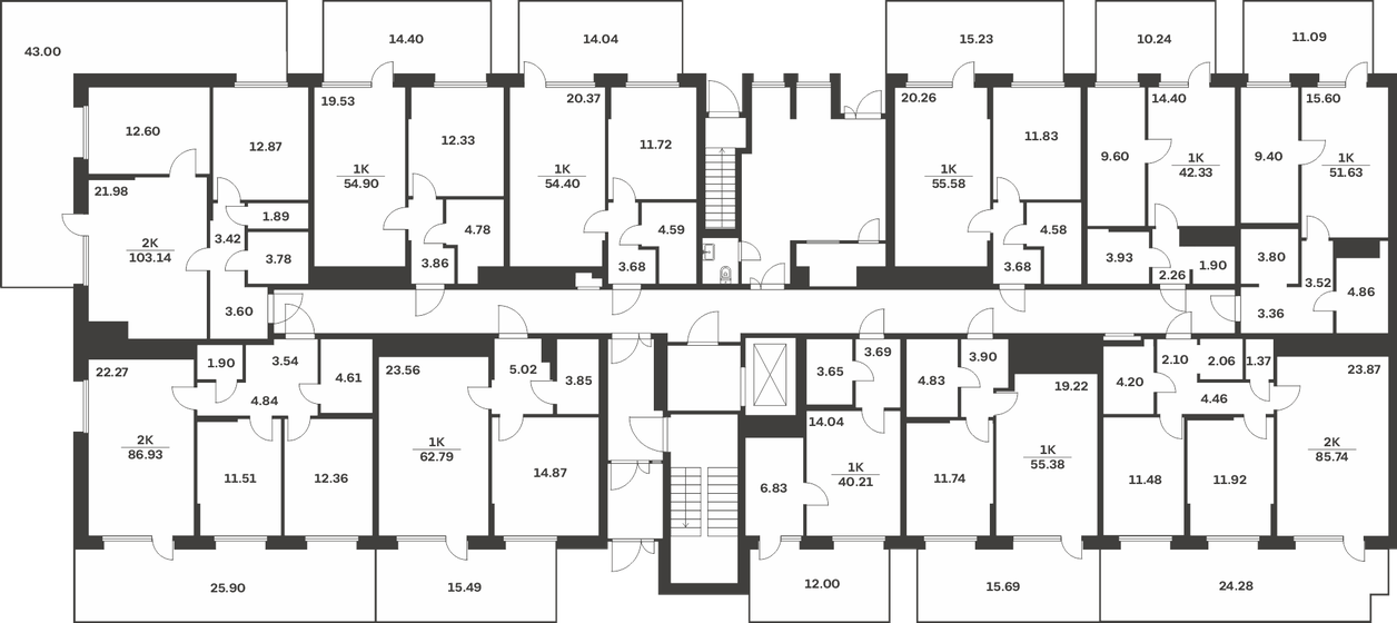 44,8 м², 1-комнатная квартира 5 579 203 ₽ - изображение 24