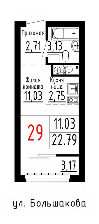 Варианты планировок ЖК «ЛУВР» - планировка 4