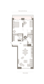 Квартира 90,6 м², 2-комнатная - изображение 1