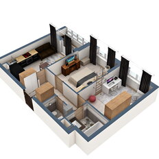 Квартира 58 м², 2-комнатная - изображение 4