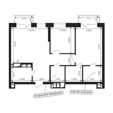 Квартира 66,6 м², 2-комнатная - изображение 2