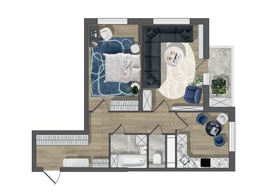 Квартира 66,2 м², 2-комнатная - изображение 2