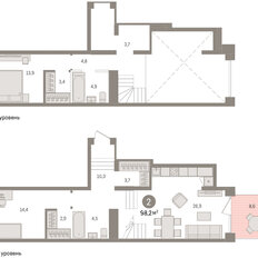 Квартира 98,2 м², 3-комнатная - изображение 2