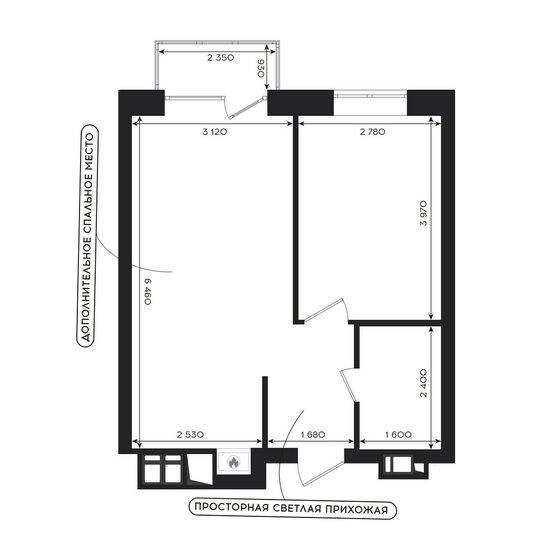 38,8 м², 1-комнатная квартира 7 364 320 ₽ - изображение 77